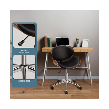 Amos Mid Back Office Chair - Black