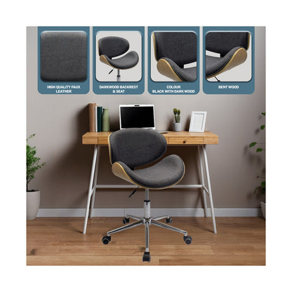 Amos Mid Back Office Chair - Grey