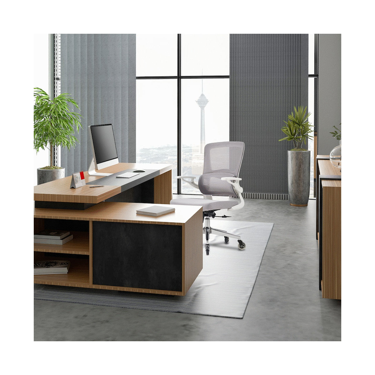 Everfurn Dakota Ergo Mid-Back