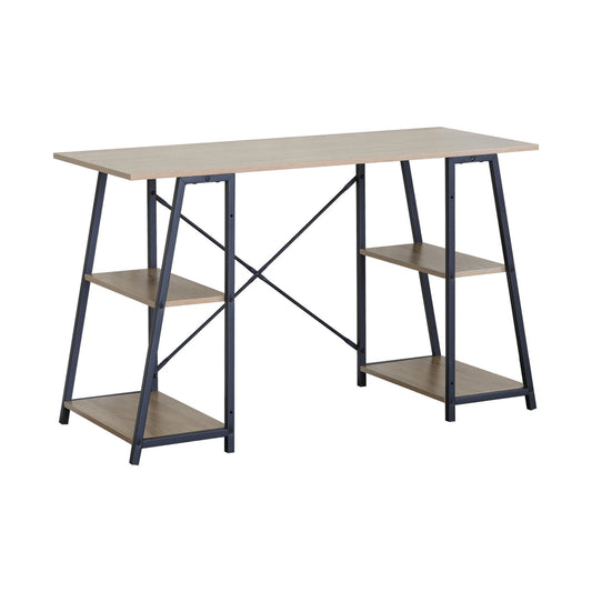 Everfurn Jordan Office Desk with 4 Shelves