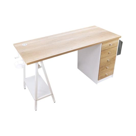 Everfurn Premium Milan Smart Office Desk, 2 x 3.1 USB Port