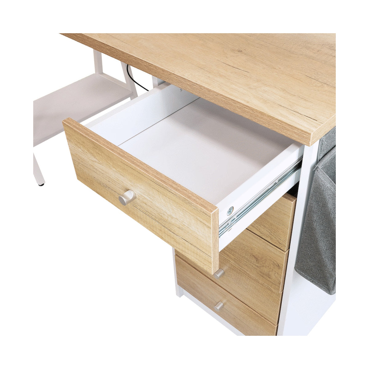 Everfurn Premium Milan Smart Office Desk, 2 x 3.1 USB Port