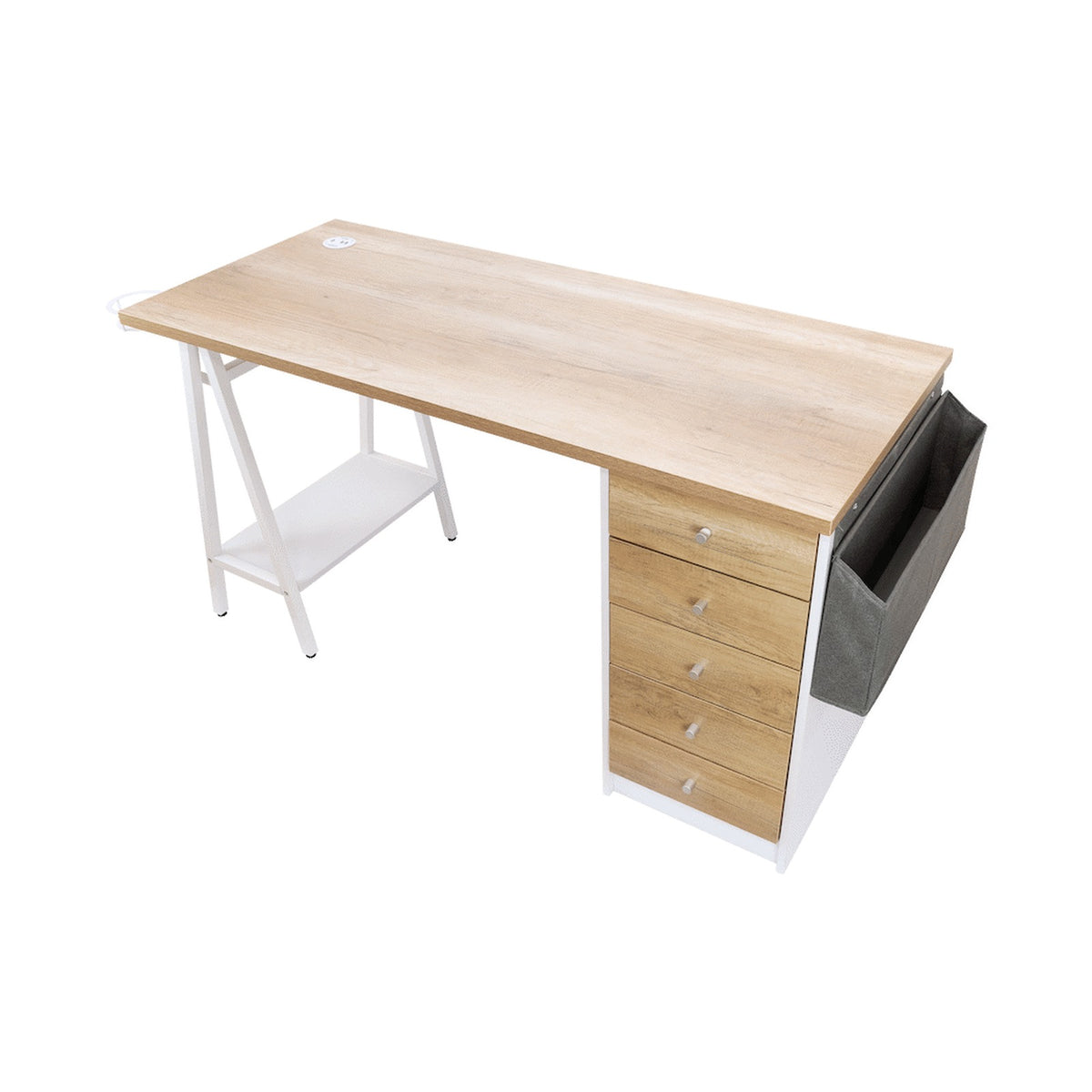 Everfurn Premium Milan Smart Office Desk, 2 x 3.1 USB Port