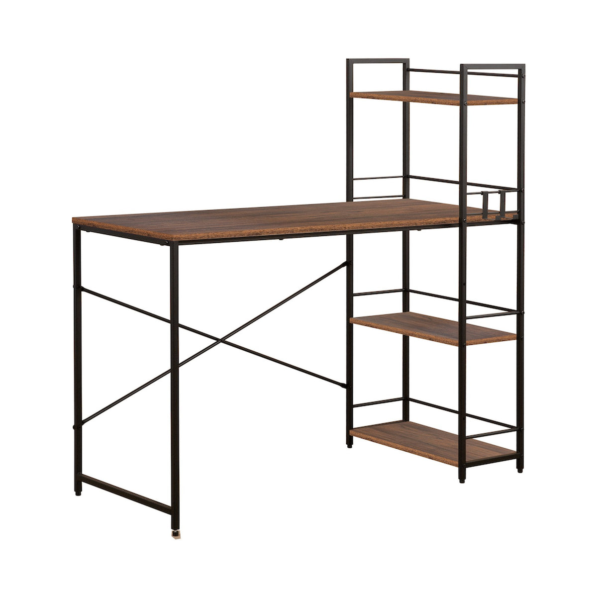 Everfurn Regal Desk - Dark Oak