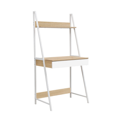 Everfurn Belle Desk with Large Drawer and Storage Shelf