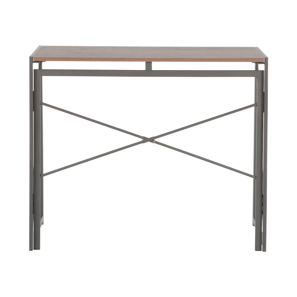 Everfurn SkyBright Folding Desk, No Assembly Required, Office Desk
