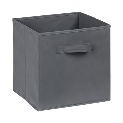Everfurn Storeman Grey, Collapsible Fabric Organiser Storage Basket - Single