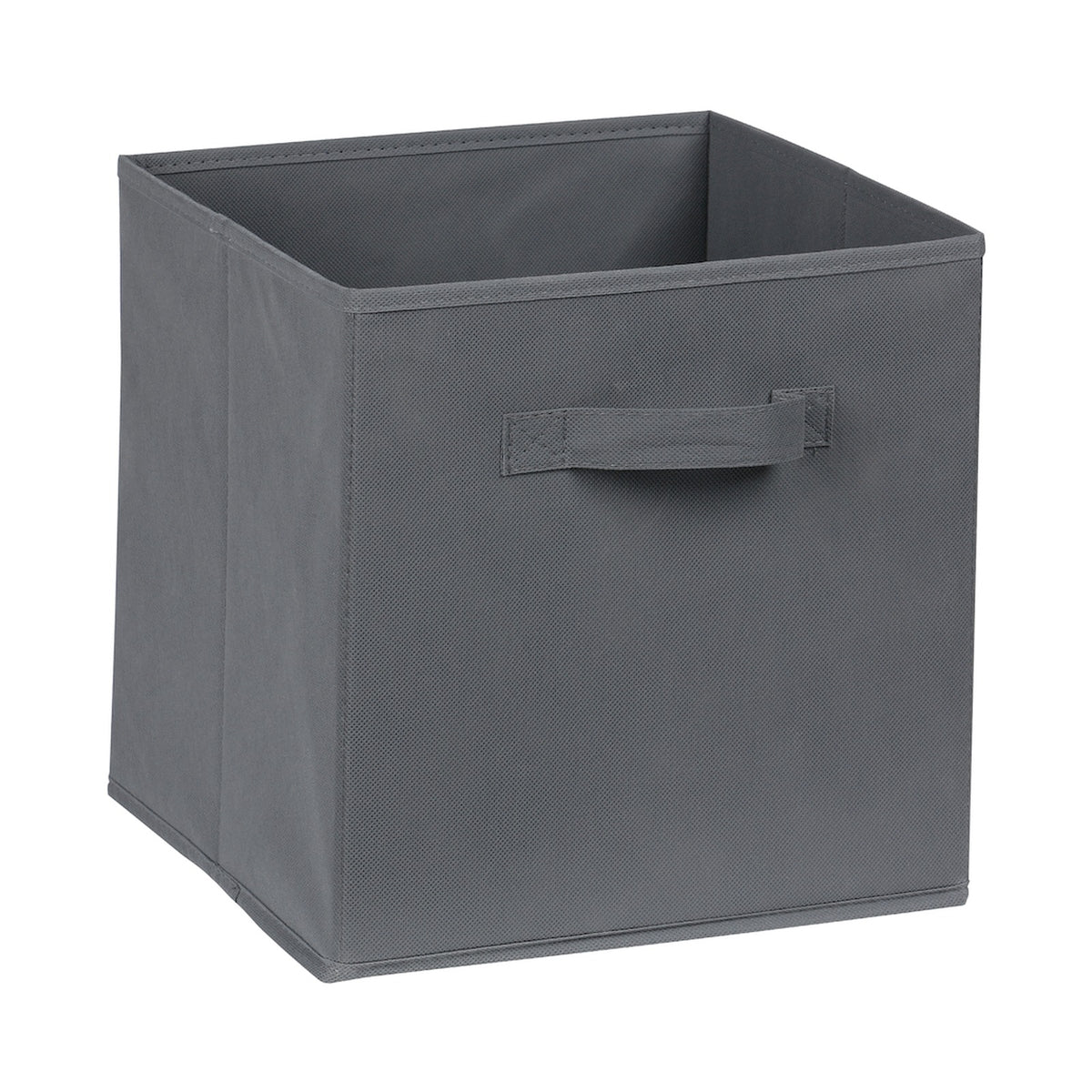 Everfurn Storeman Grey, Collapsible Fabric Organiser Storage Basket - 5 Pack