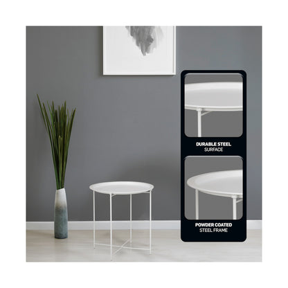 Everfurn Nala Side Table - White