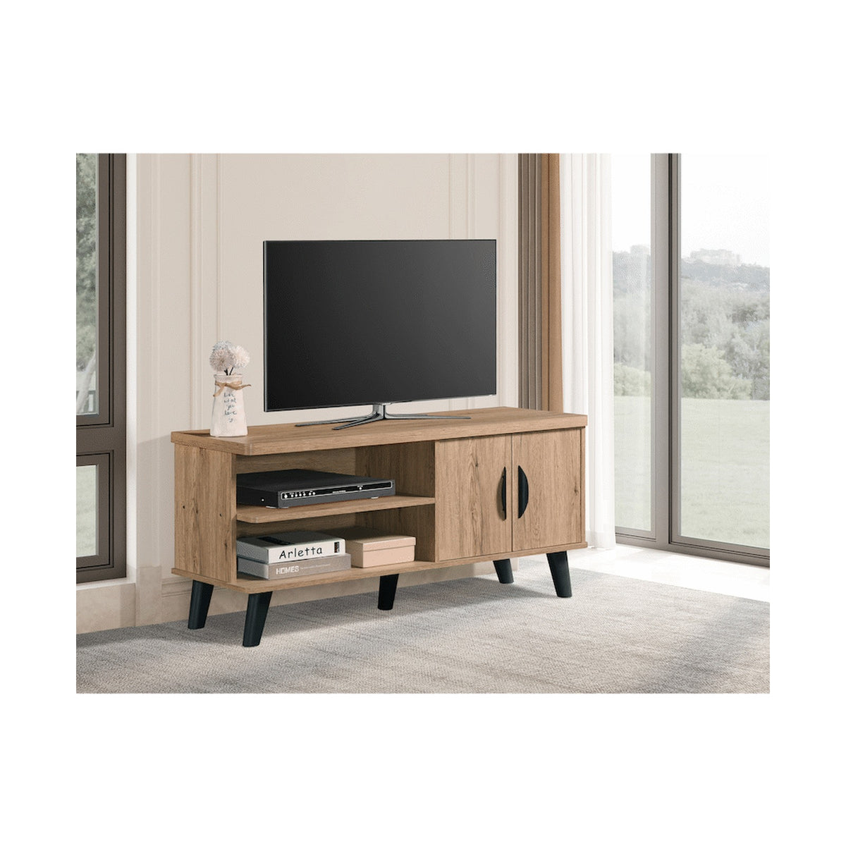 Everfurn Altitude Tall TV Stand