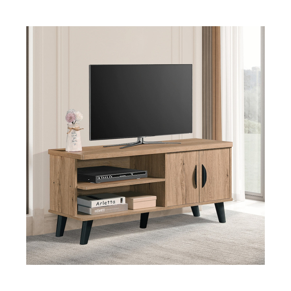 Everfurn Altitude Tall TV Stand
