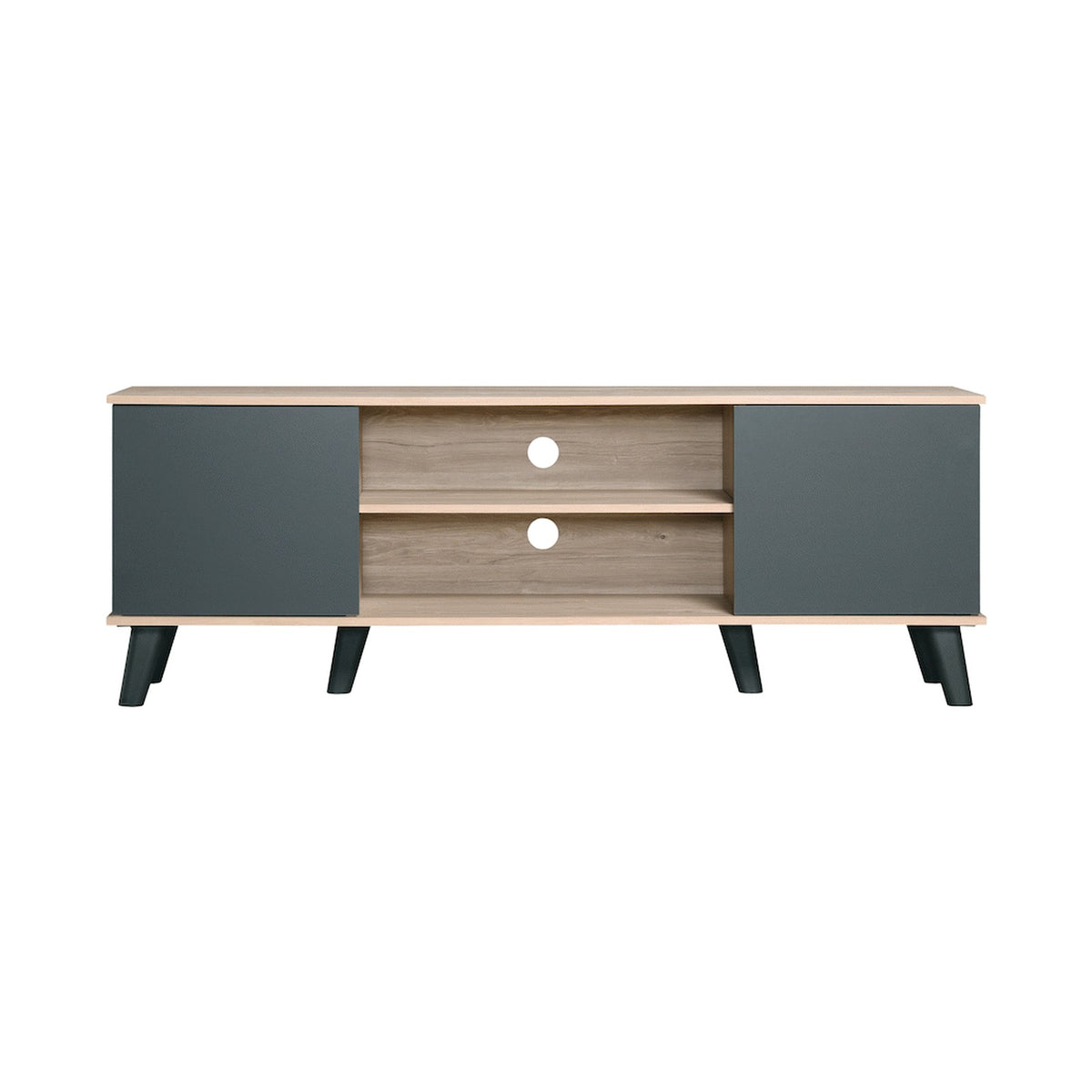 Everfurn Laurel TV Stand 1600w, Two Cupboards
