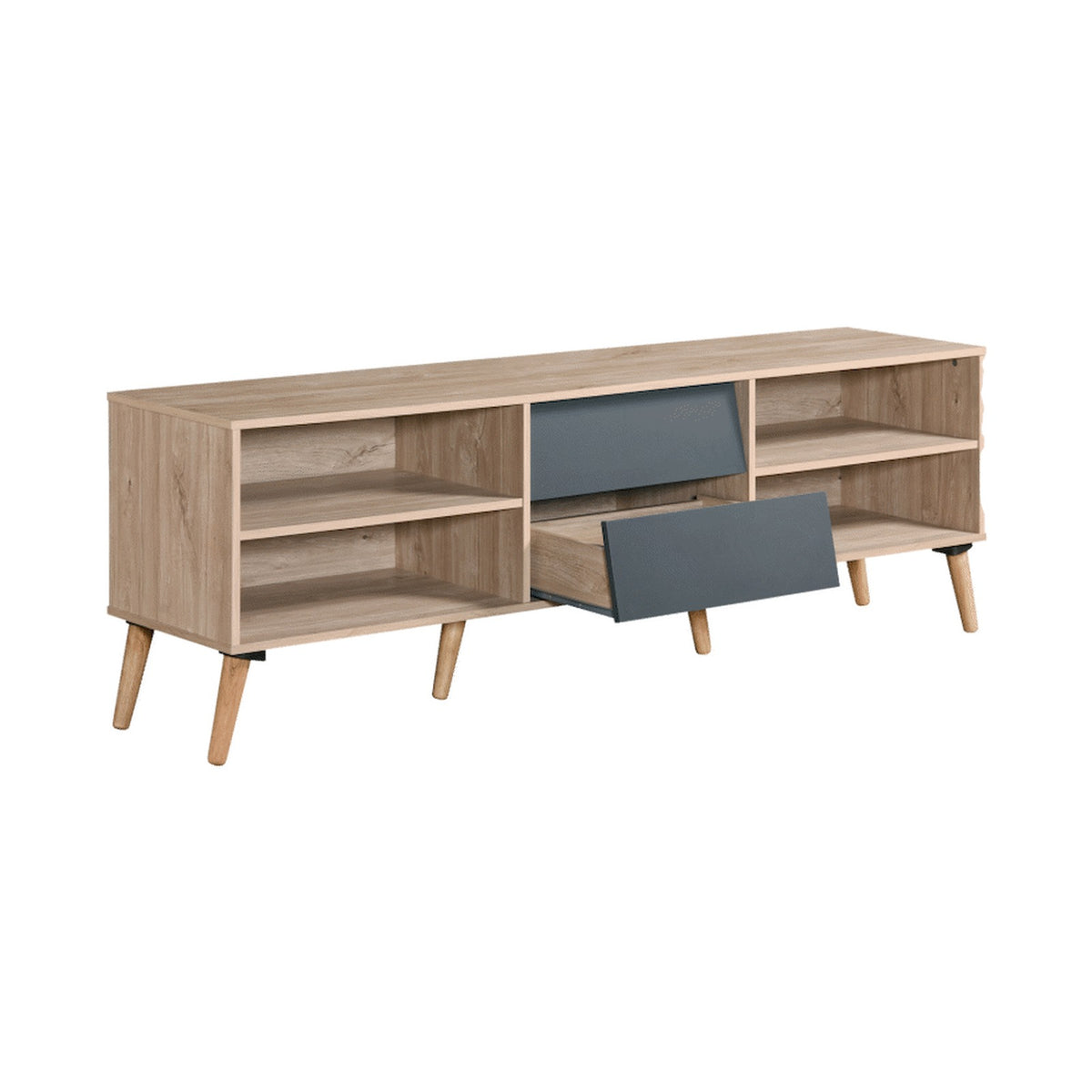Everfurn Everest Tall TV Stand - 2 Drawers