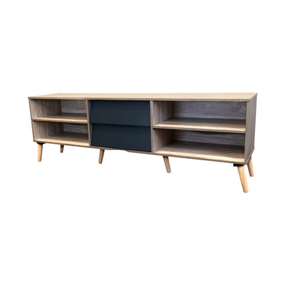 Everfurn Everest Tall TV Stand - 2 Drawers