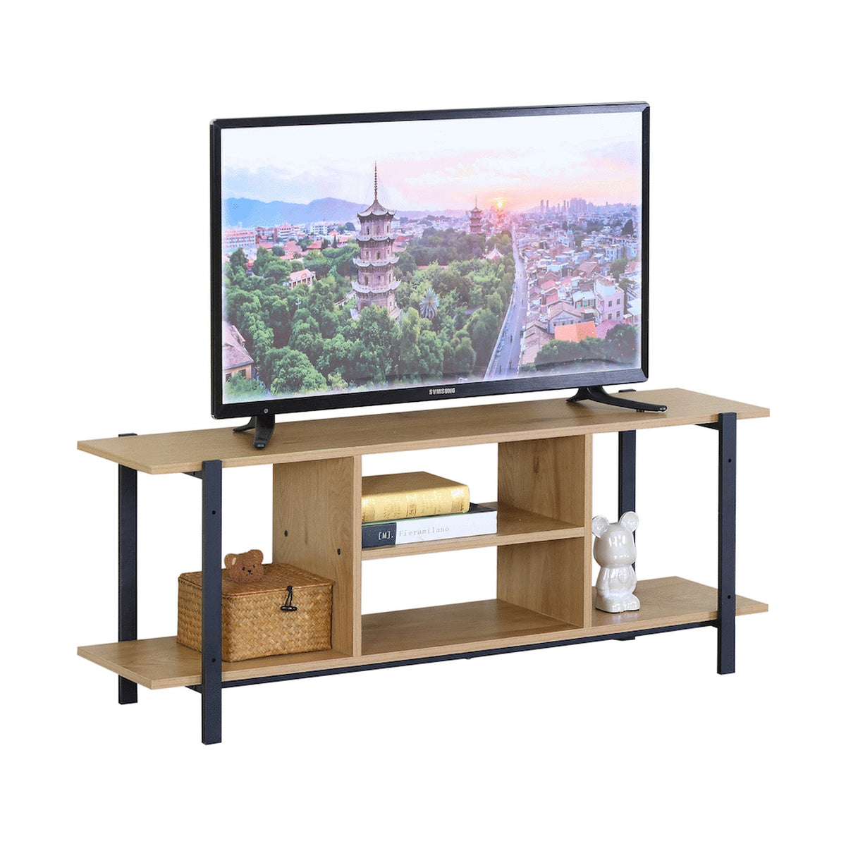 Everfurn Sable TV Stand - Oak