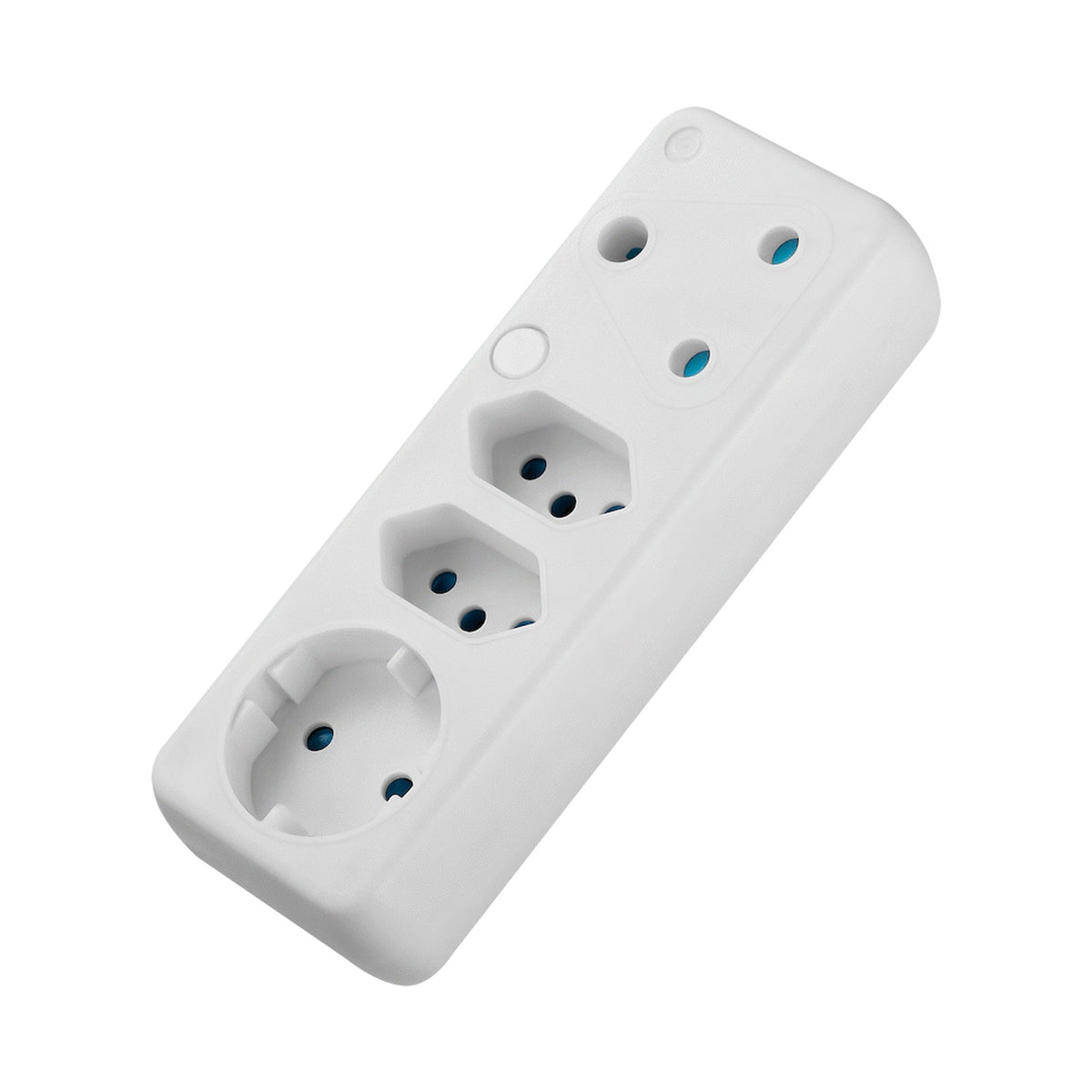 Ellies 4-Way Schuko Adaptor - White
