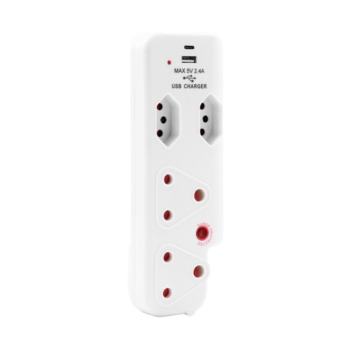 Ellies  4 Way Surge adaptor with type C + USB - WT
