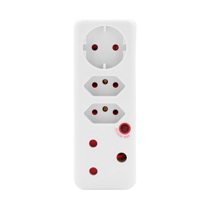 Ellies 4-Way Surge Adaptor with Schuko - WT