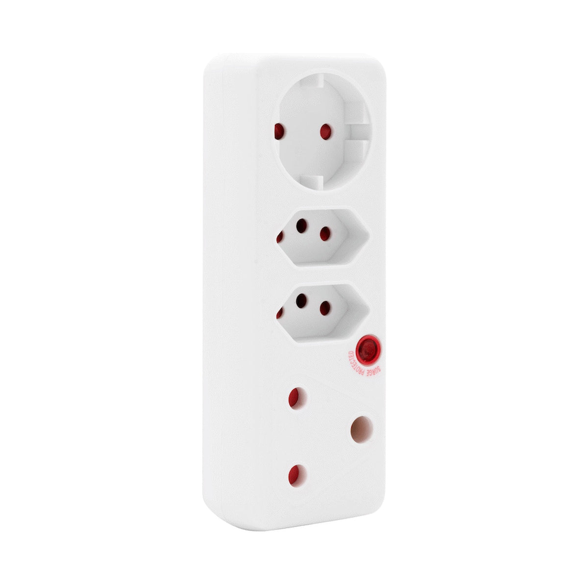 Ellies 4-Way Surge Adaptor with Schuko - WT