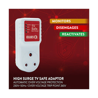 Ellies High Surge TV Safe Adaptor