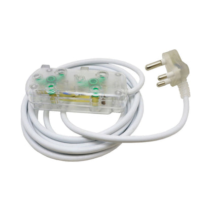 Ellies 2 Way Light Duty Coloured Extension Lead -5M