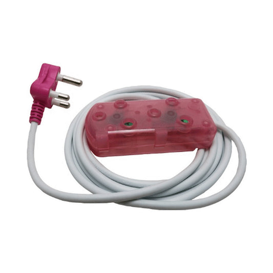 Ellies 2-Way Light-Duty Coloured Extension Lead - 5m
