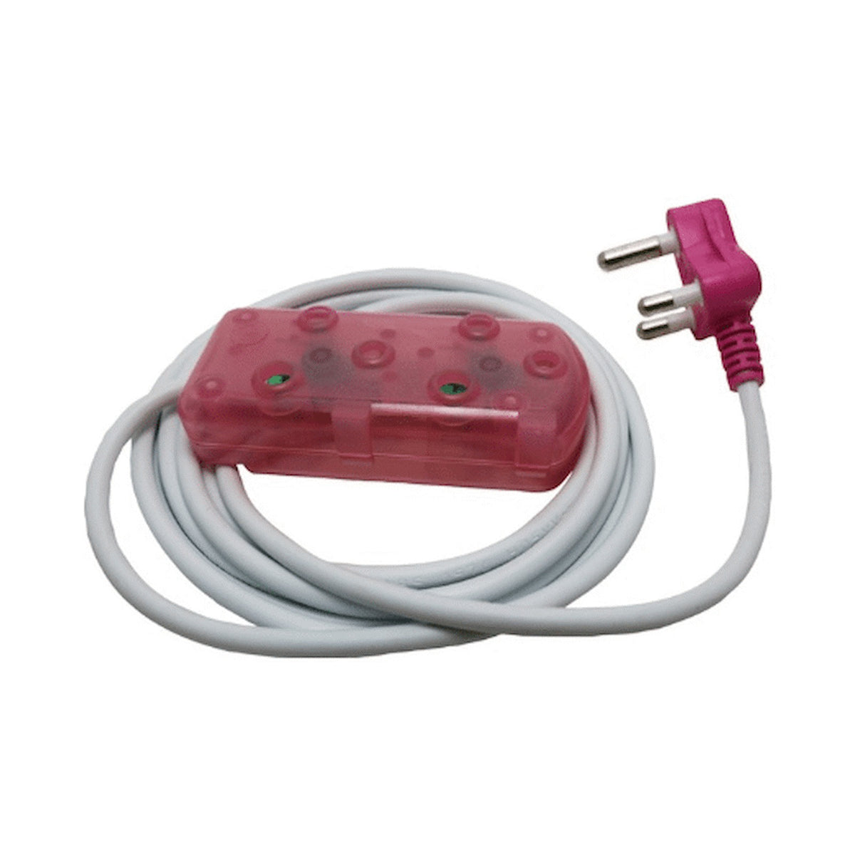 Ellies 2-Way Light-Duty Coloured Extension Lead - 5m