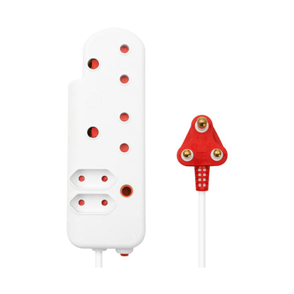 Ellies 4 Way Medium Surge Extension Lead -5M