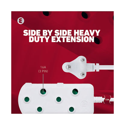 Ellies Side-by-Side Heavy-Duty Extension Lead - 10m