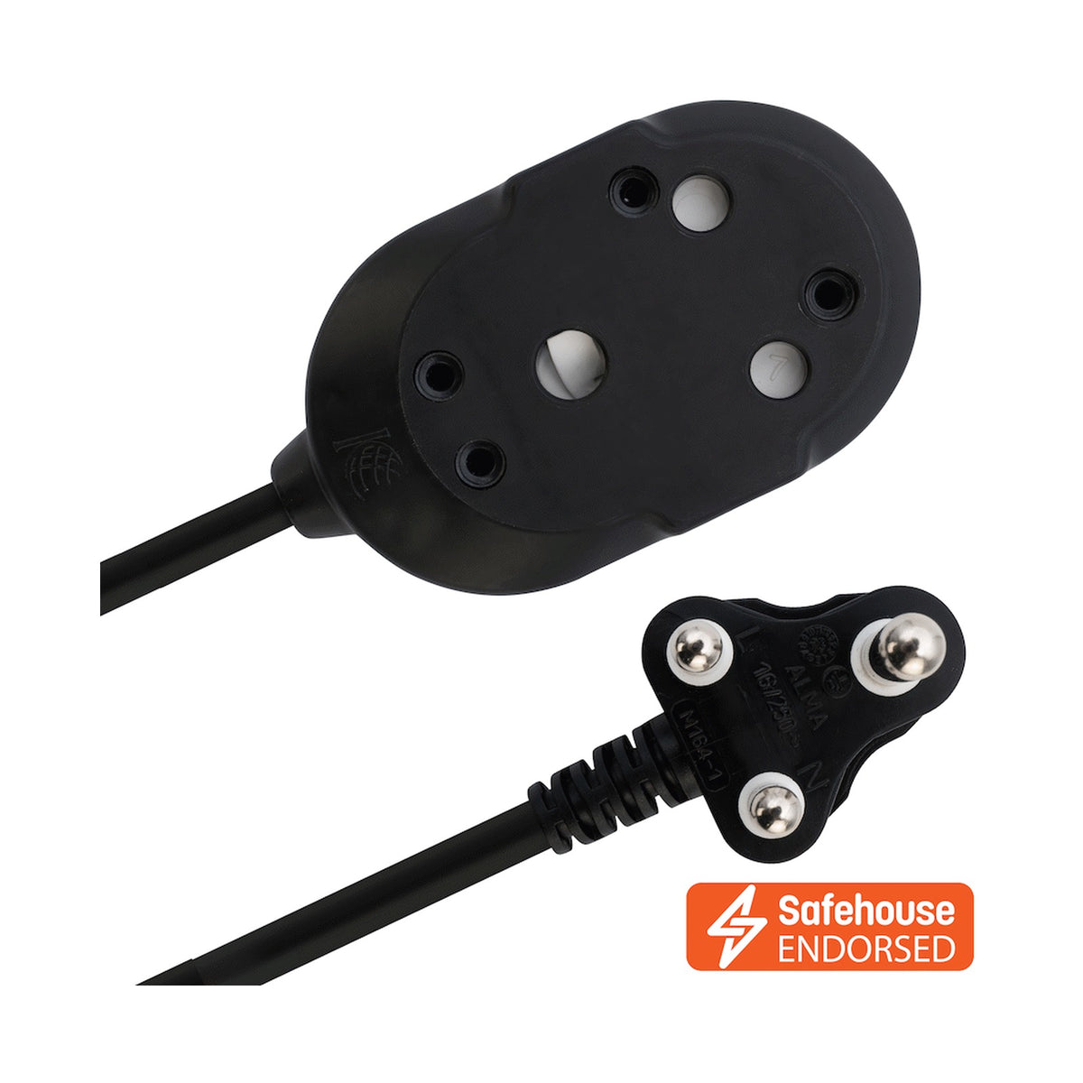 Ellies Back-to-Back Heavy-Duty Extension Lead - 20m