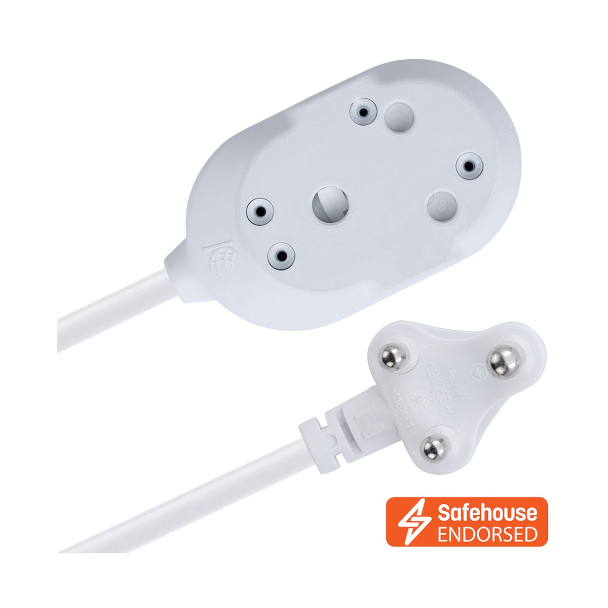 Ellies Back-to-Back Heavy-Duty Extension Lead - 3m