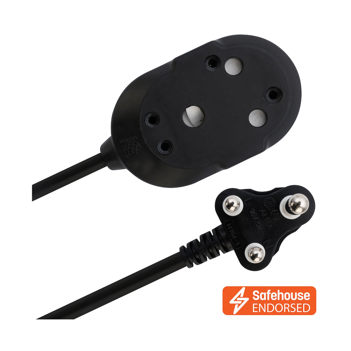 Ellies Back-to-Back Light-Duty Extension Lead - 10m
