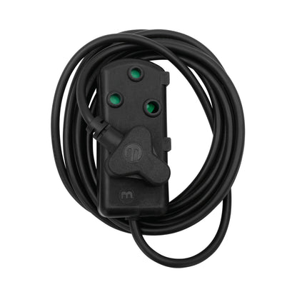 Ellies Side-by-Side Light-Duty Extension Lead - 3m - Black