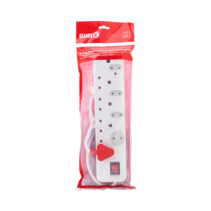 Ellies 8-Way Surge Multiplug 0.5m - WT