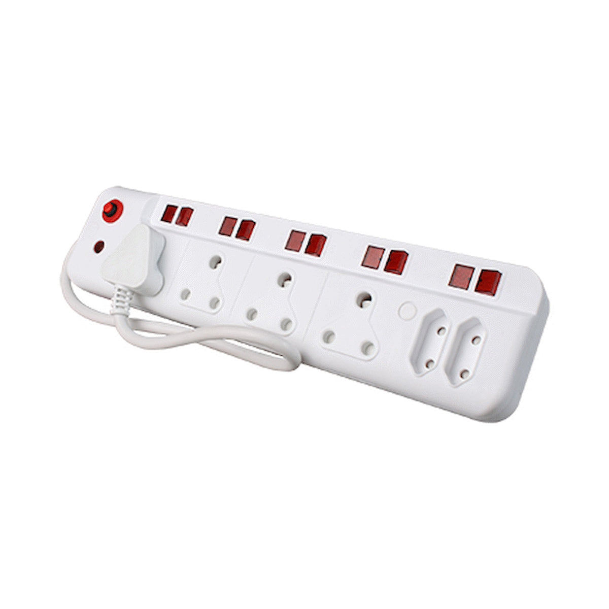 Ellies 6 Way  Multiplug With Illuminated Switches