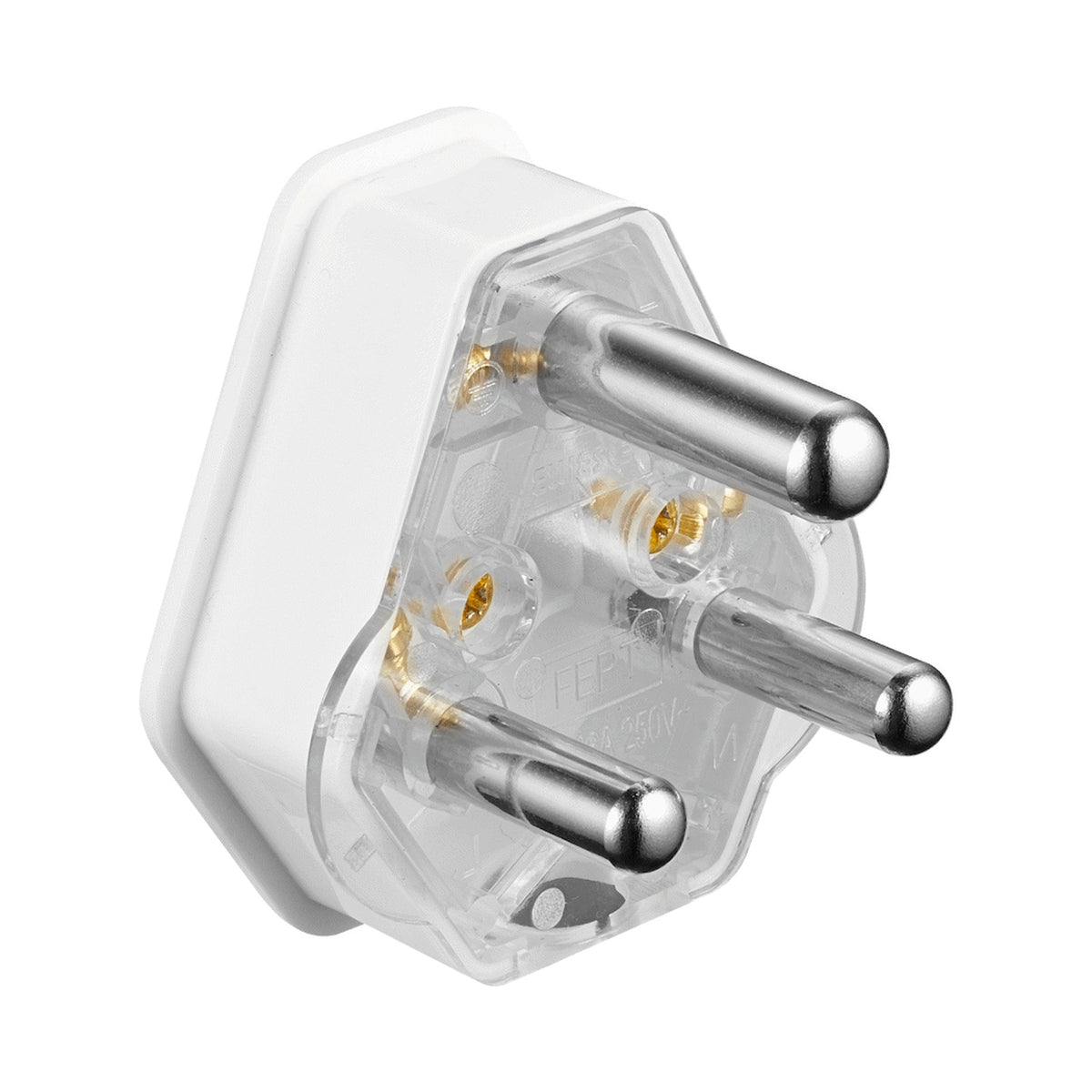 Ellies 16a Screw-on Plug Top - White