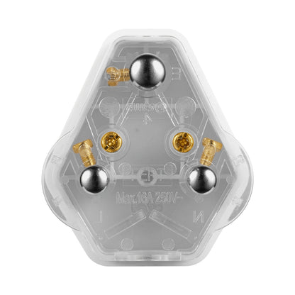 Ellies 16a Screw-on Plug Top - White
