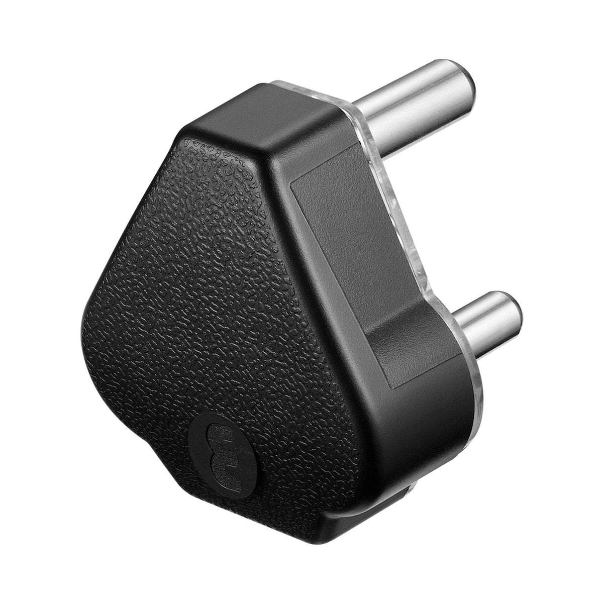 Ellies 16a Heavy-Duty Rubber Screw-on Plug Top - Black