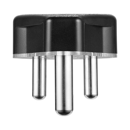Ellies 16a Heavy-Duty Rubber Screw-on Plug Top - Black
