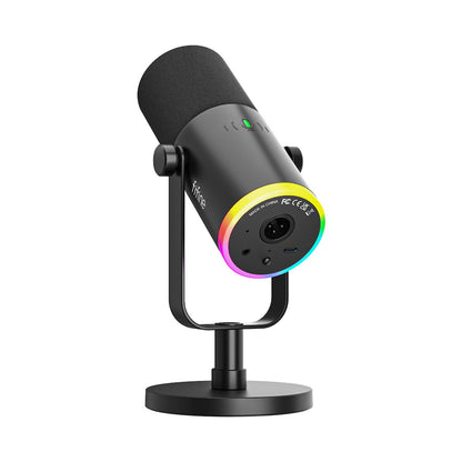 Fifine AM8 NEO RGB Dual Port Microphone with Stand