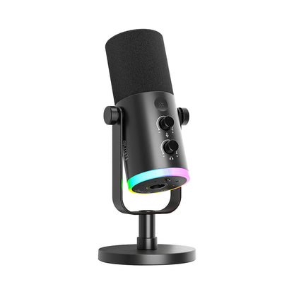 Fifine AM8 NEO RGB Dual Port Microphone with Stand