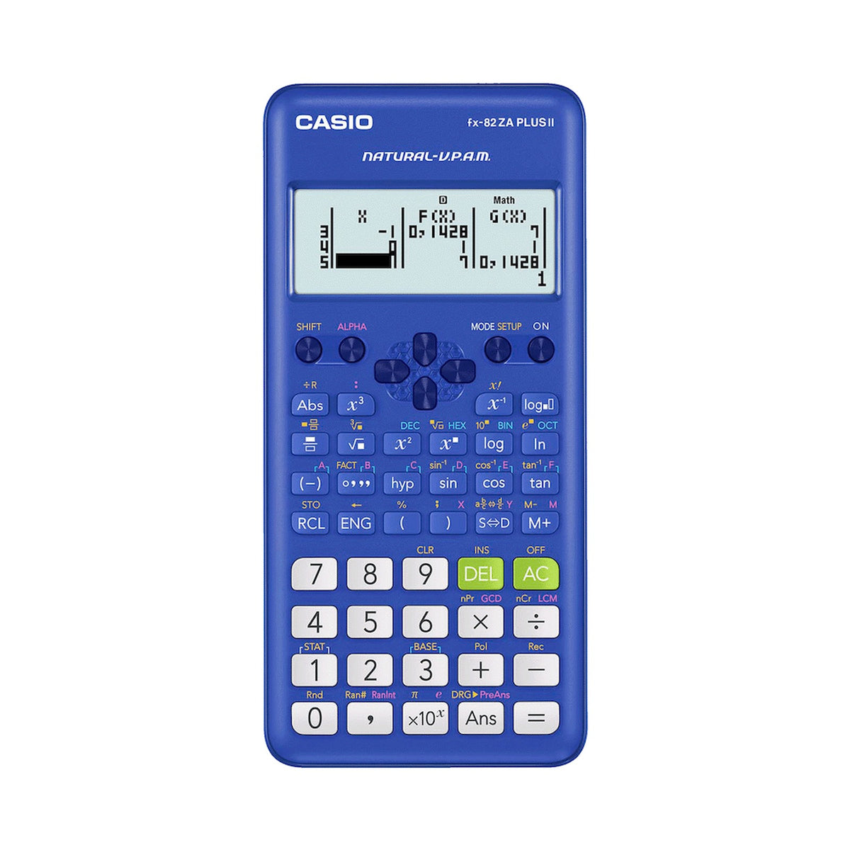 Casio FX-82 ZA Plus II Calculator - Blue