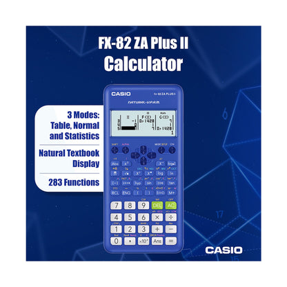 Casio FX-82 ZA Plus II Calculator - Blue