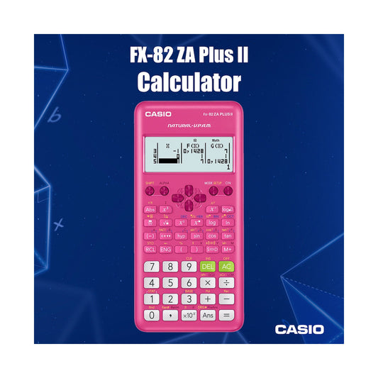 Casio FX-82 ZA Plus II Calculator - Pink