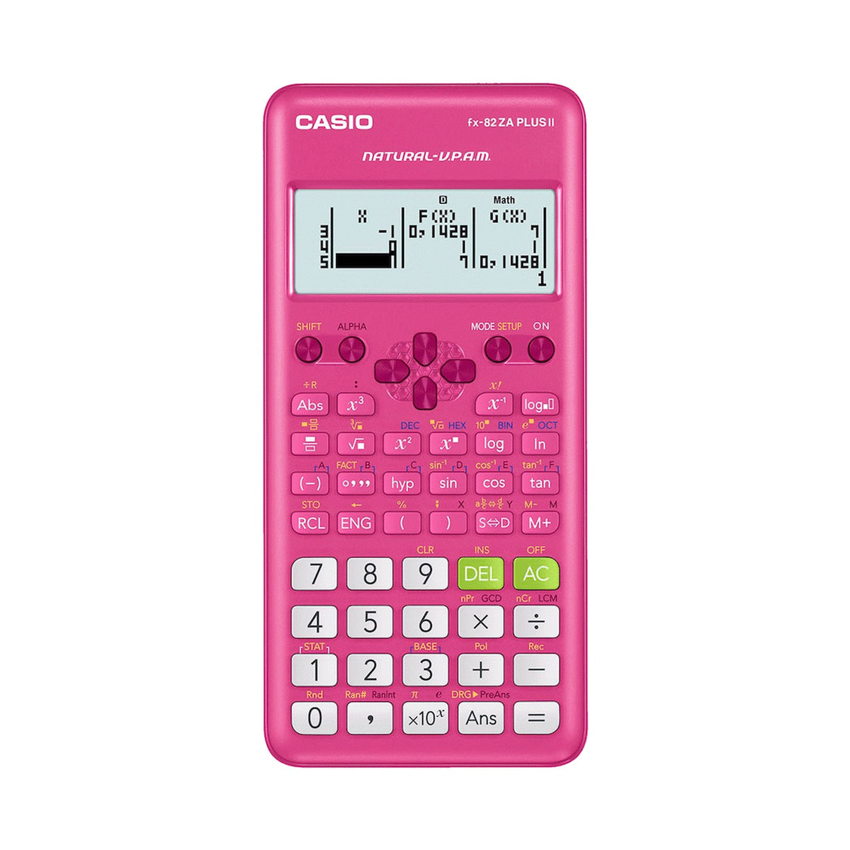 Casio FX-82 ZA Plus II Calculator - Pink