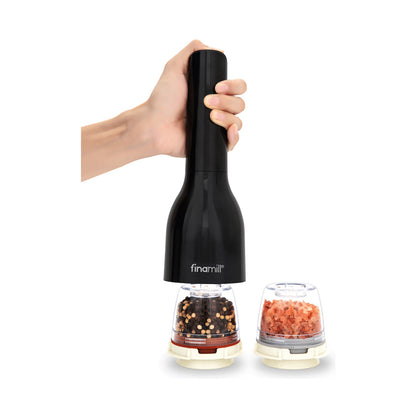 Finamill Battery-Operated Grinder - Midnight Black