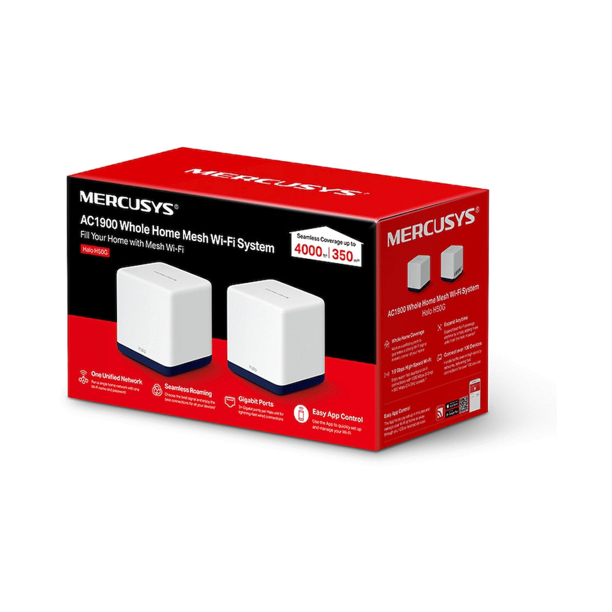 TP-Link Mercusys Halo H30G (3-Pack) AC1300 Whole Home Mesh Wi-Fi System