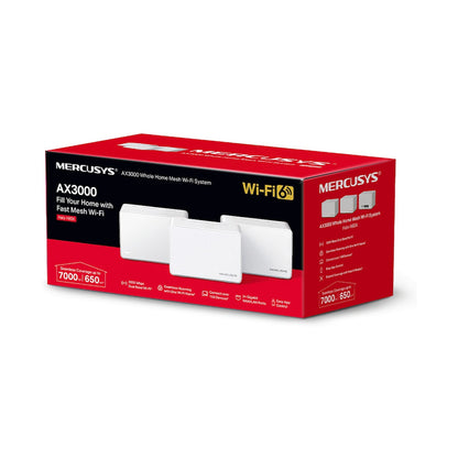 TP-Link Mercusys Halo H80X (3-Pack) AX3000 Wi-Fi 6 Mesh System