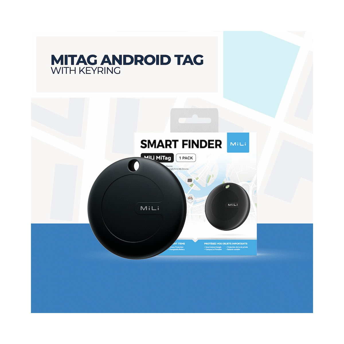 MiTag Android Tag with Keyring - 1 Pack