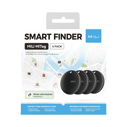 MiTag Android Tag with Keyring - 4 Pack